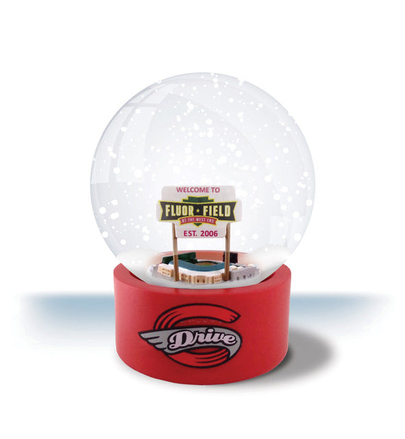 Greenville Drive Fluor Field Snow Globe