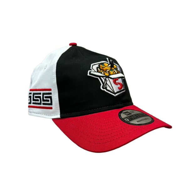 New Era 9TWENTY Springfield Cashew Chickens Cap - Black/White/Red