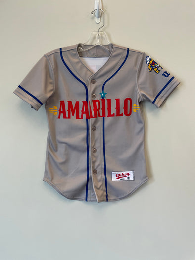 Amarillo Sod Poodles YOUTH Grey Sub Jersey