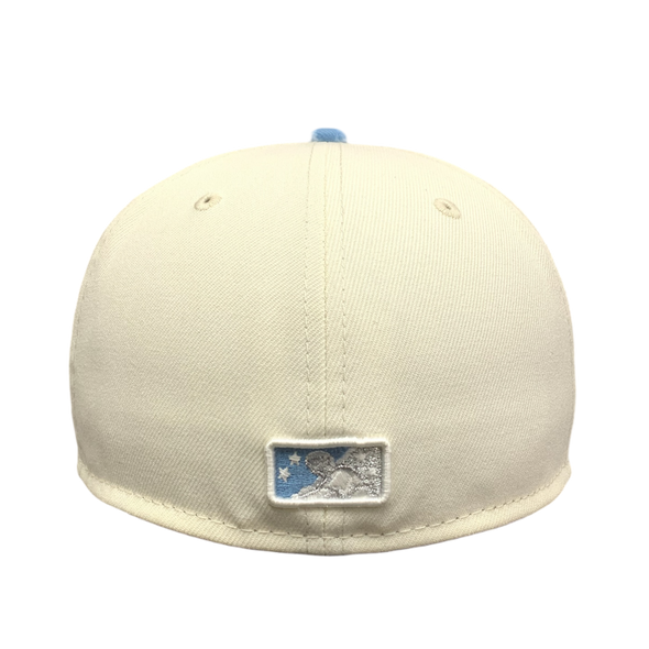 Inland Empire 66ers of San Bernardino IE Cherubs Cream and Baby Blue 59Fifty Cap