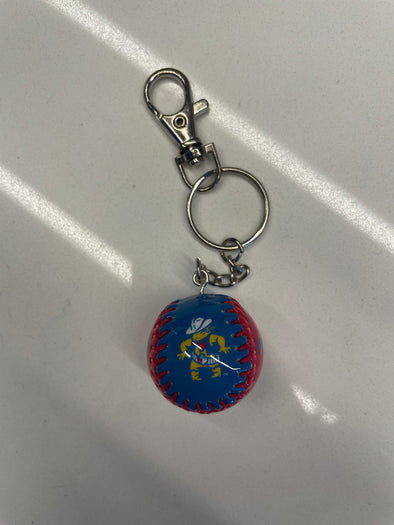 Amarillo Sod Poodles Mini 2Tone Blue/Red Baseball Keychain