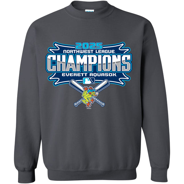 Everett AquaSox 2025 NWL Champions Crewneck Sweatshirt