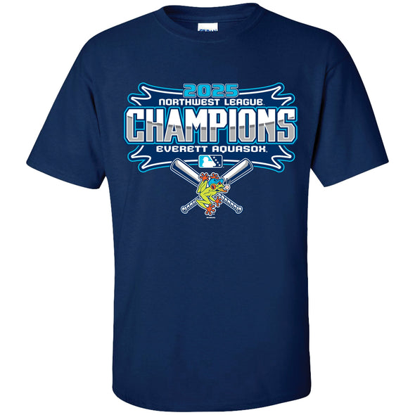 Everett AquaSox 2025 NWL Champions Tee**