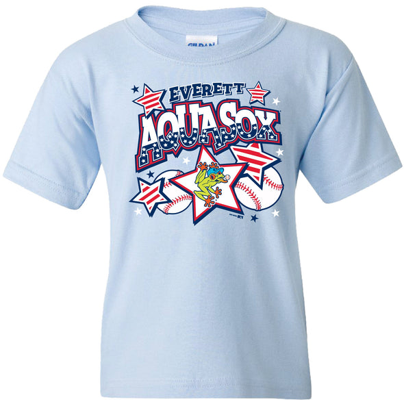 Everett AquaSox Youth Stars and Stripes Tee