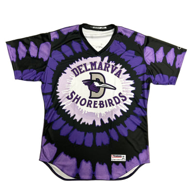 Delmarva Shorebirds EVOSHEILD Go Purple Game Worn Jerseys