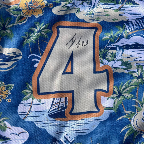 Delmarva Shorebirds EVOSHIELD Margaritaville Game Worn Signed Jersey