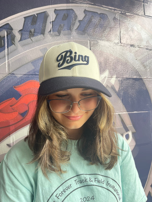 BRP New! BING 940 Snapback in Chrome White and Navy by New Era