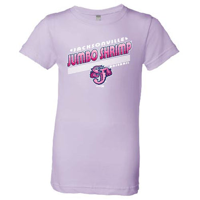 Jacksonville Jumbo Shrimp Bimm Ridder Yth Girls Lilac Tee