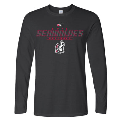 Erie SeaWolves BR Backdrop L/S Tee