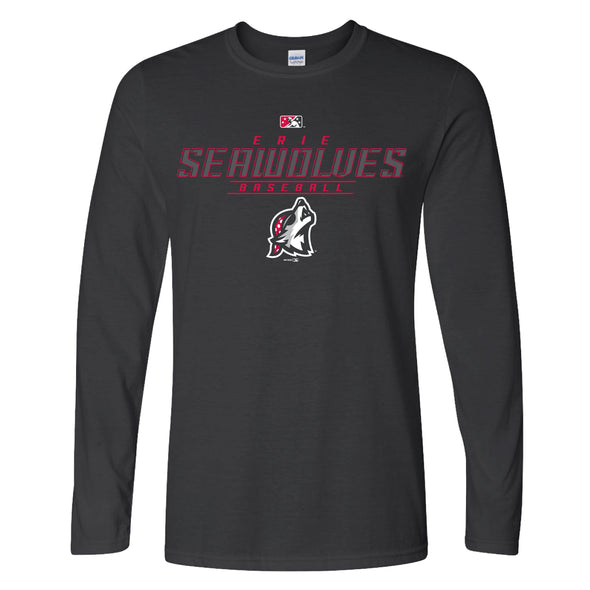 Erie SeaWolves BR Backdrop L/S Tee