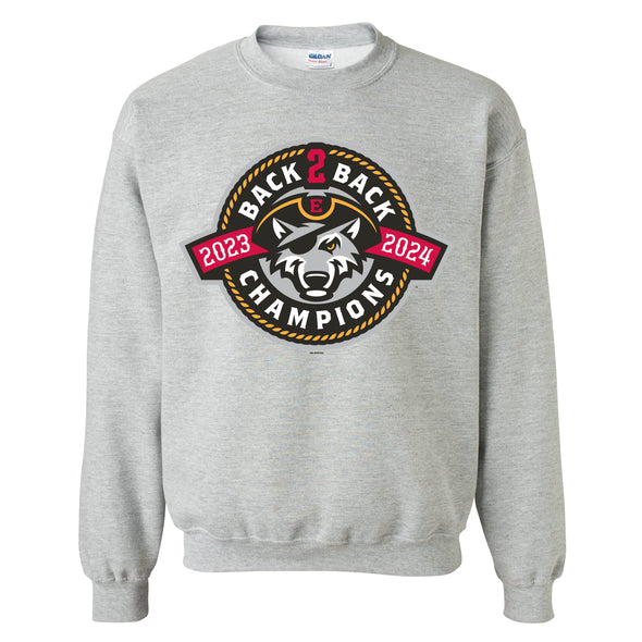 Erie SeaWolves BR Back 2 Back Crewneck Sweatshirt