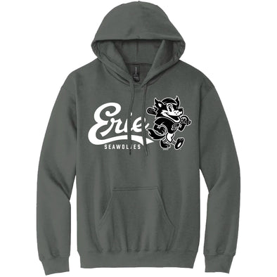 Erie SeaWolves BR Fauxback B&W Hood