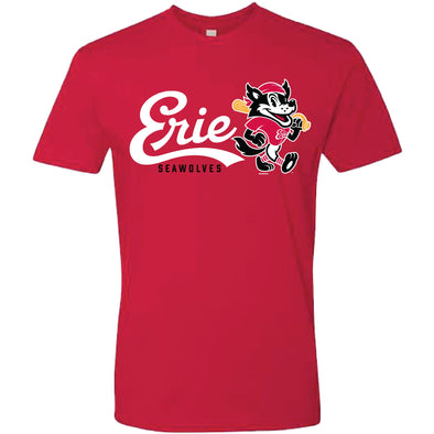 Erie SeaWolves BR Fauxback Primary Tee