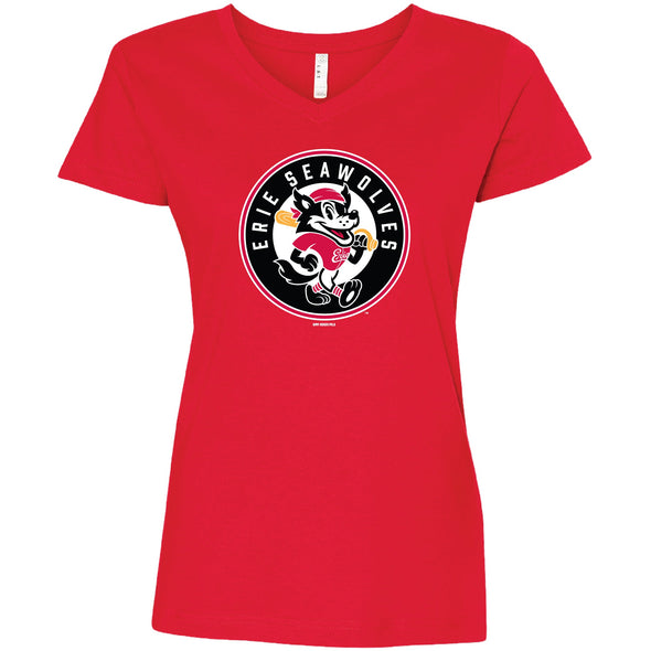 Erie SeaWolves BR Women's Fauxback Rounded V-Neck