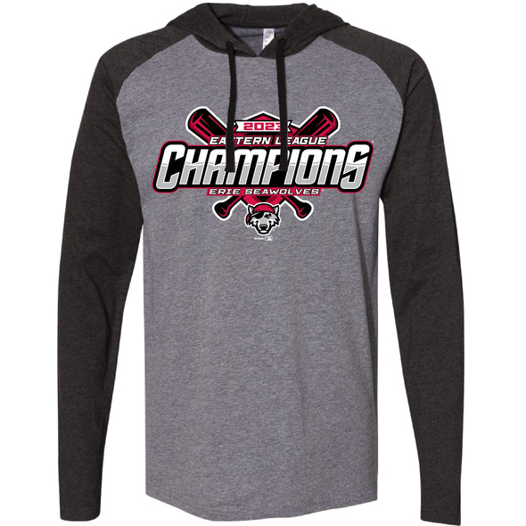 Erie SeaWolves BR EL Champs Raglan Hooded Tee