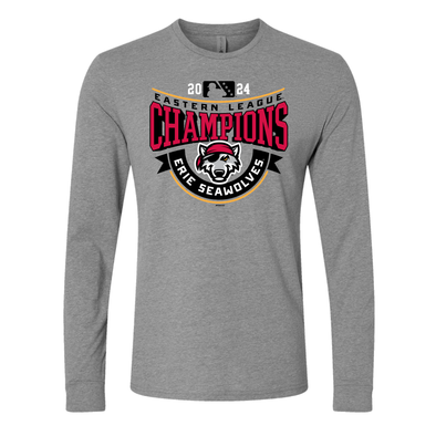 Erie SeaWolves BR 2024 Eastern League Champs Banner L/S Tee