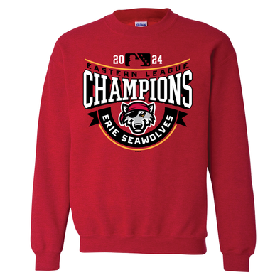 Erie SeaWolves BR 2024 Eastern League Champs Banner Crewneck Sweatshirt