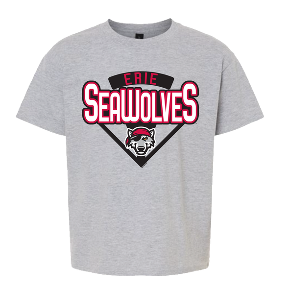 Erie SeaWolves BR Youth Raglan Tee