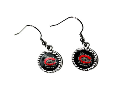 Carolina Mudcats C Logo Earrings