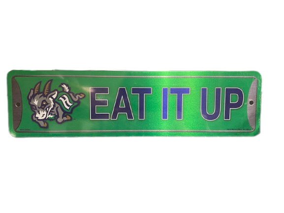 Hartford Yard Goats Eat It Up Street Sign