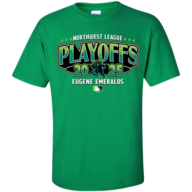Eugene Emeralds Bimm Ridder 2025 Northwest League Playoff T-Shirts