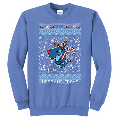 Eugene Emeralds Exploding Whales Holiday Sweater