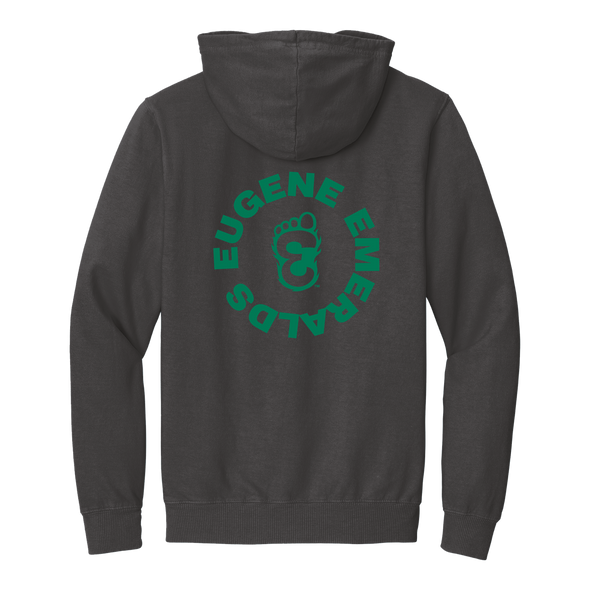 Eugene Emeralds Beach Wash Coal Hooded Sweatshirt