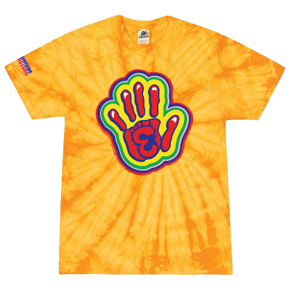 Eugene Emeralds Pranksters Handprint Tie-Dye T-Shirt