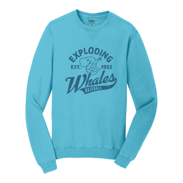 Eugene Emeralds Exploding Whales Tidal Wave Crewneck Sweatshirt