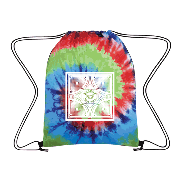 Eugene Emeralds Tie-Dye Drawstring Bag