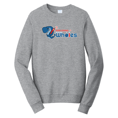 Eugene Emeralds Exploding Whales Grey Crew Neck Sweatshirt