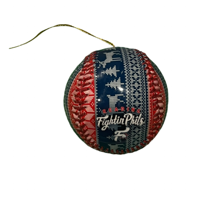 Reading Fightin Phils Ugly Sweater Ornament