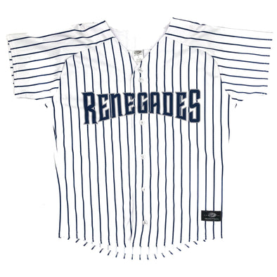Youth Jones #93 Pinstripes Replica FB Home Jersey