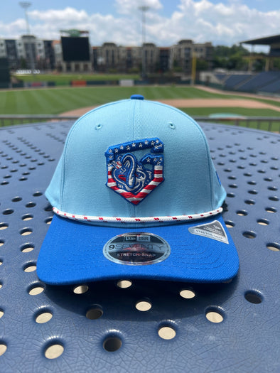 Gwinnett Stripers New Era 2025 4th of July Navy 970SS Adjustable Cap