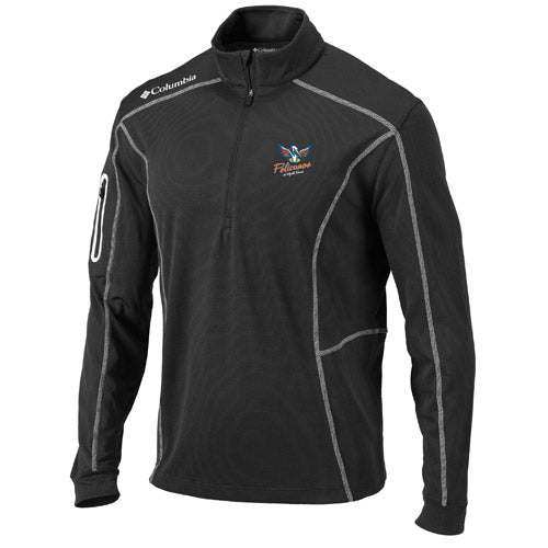 MYRTLE BEACH PELICANS COLUMBIA SPORTSWEAR FORGED IRON COPA SHOTGUN QUARTER ZIP
