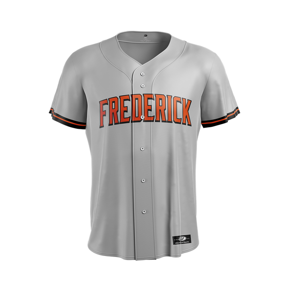 Frederick Keys ADULT Road Jersey GRAY