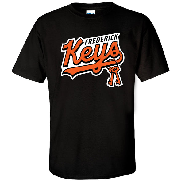 Frederick Keys ADULT Primary Logo BLACK