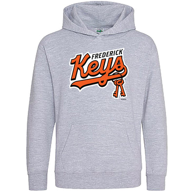 Frederick Keys YOUTH Hooded Primary Logo HEATHER
