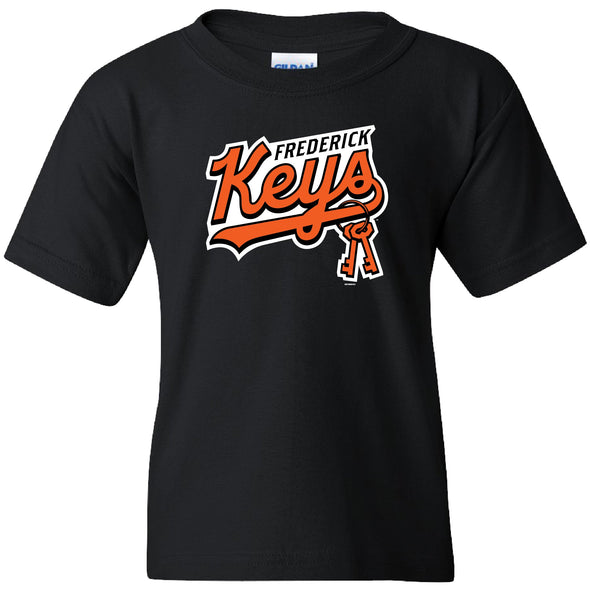 Frederick Keys YOUTH Primary Logo BLACK