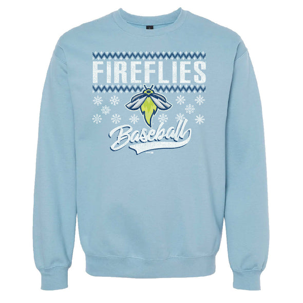 Columbia Fireflies Adult Flakes Christmas Crewneck