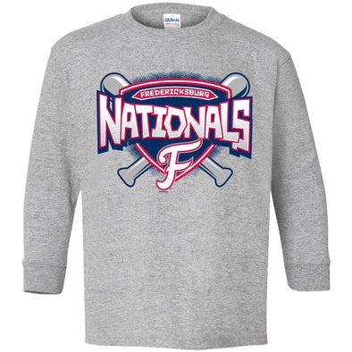 FredNats Youth Grey Long Sleeve
