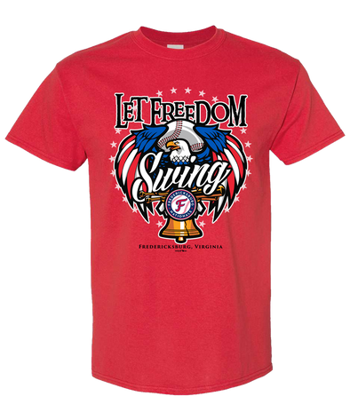 GoTeez Let Freedom Swing FredNats Tee