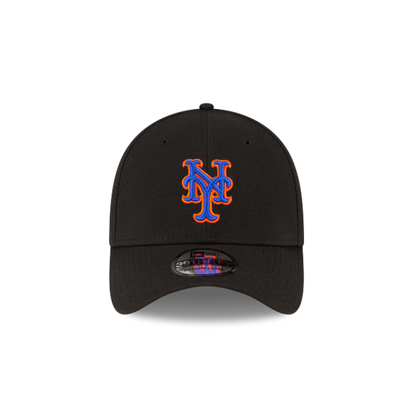 BRP New Era NY Mets Core Classic Black Hat with White New Era logo