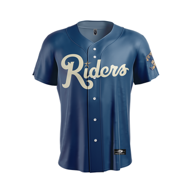 OT RoughRiders Youth Slate Blue Replica Jersey