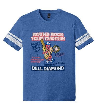 Round Rock Express Adult Famous Grilled Cheese Dog Tee