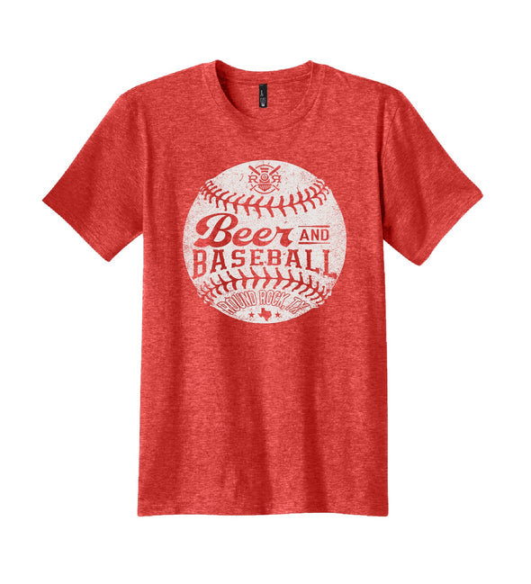 Round Rock Express Beer and Baseball Tee