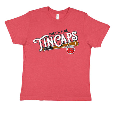 Fort Wayne TinCaps Youth Billboard Red Tee