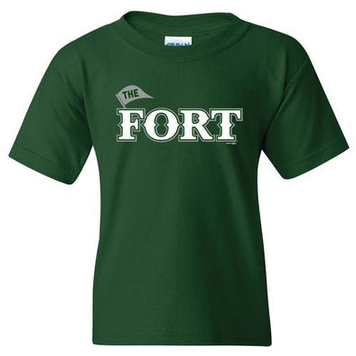 Fort Wayne TinCaps The Fort Wordmark Dark Green YOUTH Tee