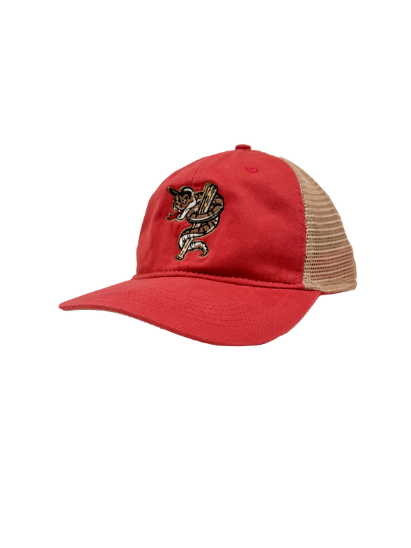 Fauxback Nantucket Red/Tea Stain Adjustable Mesh Hat