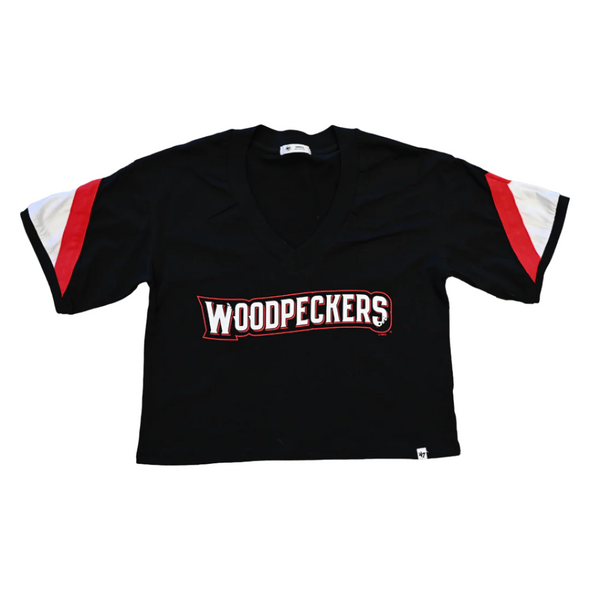 Fayetteville Woodpeckers 47 Brand Women's Geo Crop Top